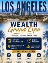Vendors Wanted for the 7th Annual Los Angeles Wealth Grand Expo