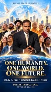 Dr. K. A. Paul rallies 1,000 faith leaders in Dallas to spark a billion-person peace movement