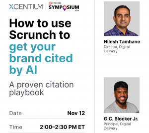 XCentium brings AI citation playbook to Sitecore Symposium 2026 as Gold Sponsor