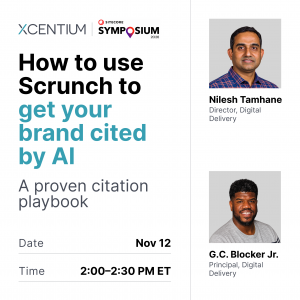 XCentium brings AI citation playbook to Sitecore Symposium 2026 as Gold Sponsor