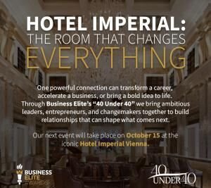 Business Elite Awards hosts Europe’s ’40 Under 40′ gala in Vienna for 2026